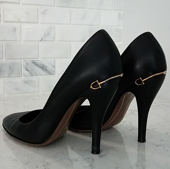 SOLD - GUGCI Nappa Charlotte Heels - Size 8 - Picture 6 of 7